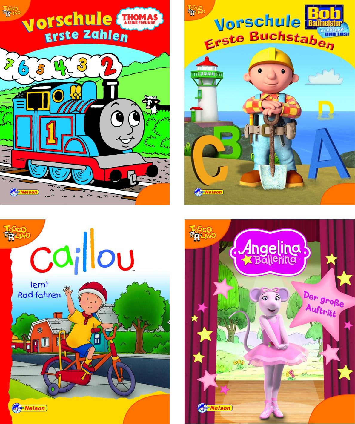 20er Maxi-Mini Toggolino: Bob der Baumeister / Thomas und seine Freunde / Caillou / Angelina Ballerina Children's books