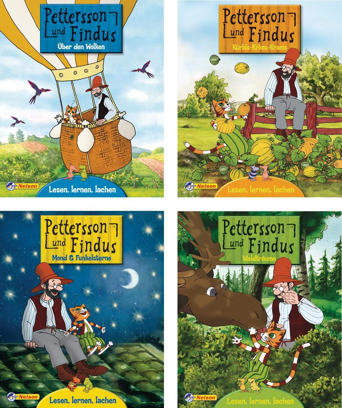 Nelson Mini-Bücher: Pettersson und Findus 1-4 Children's books