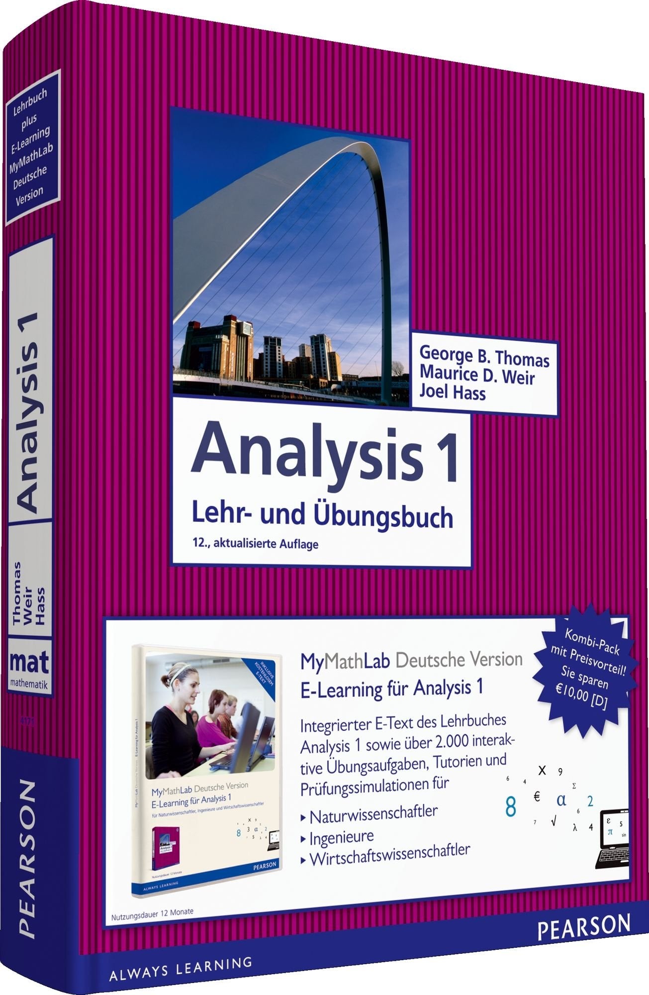 Product Image: Analysis 1: Lehrbuch + E-Learning mit MyMathLab Deutsche Version und E-Text (Pearson Studium - Media Packs)