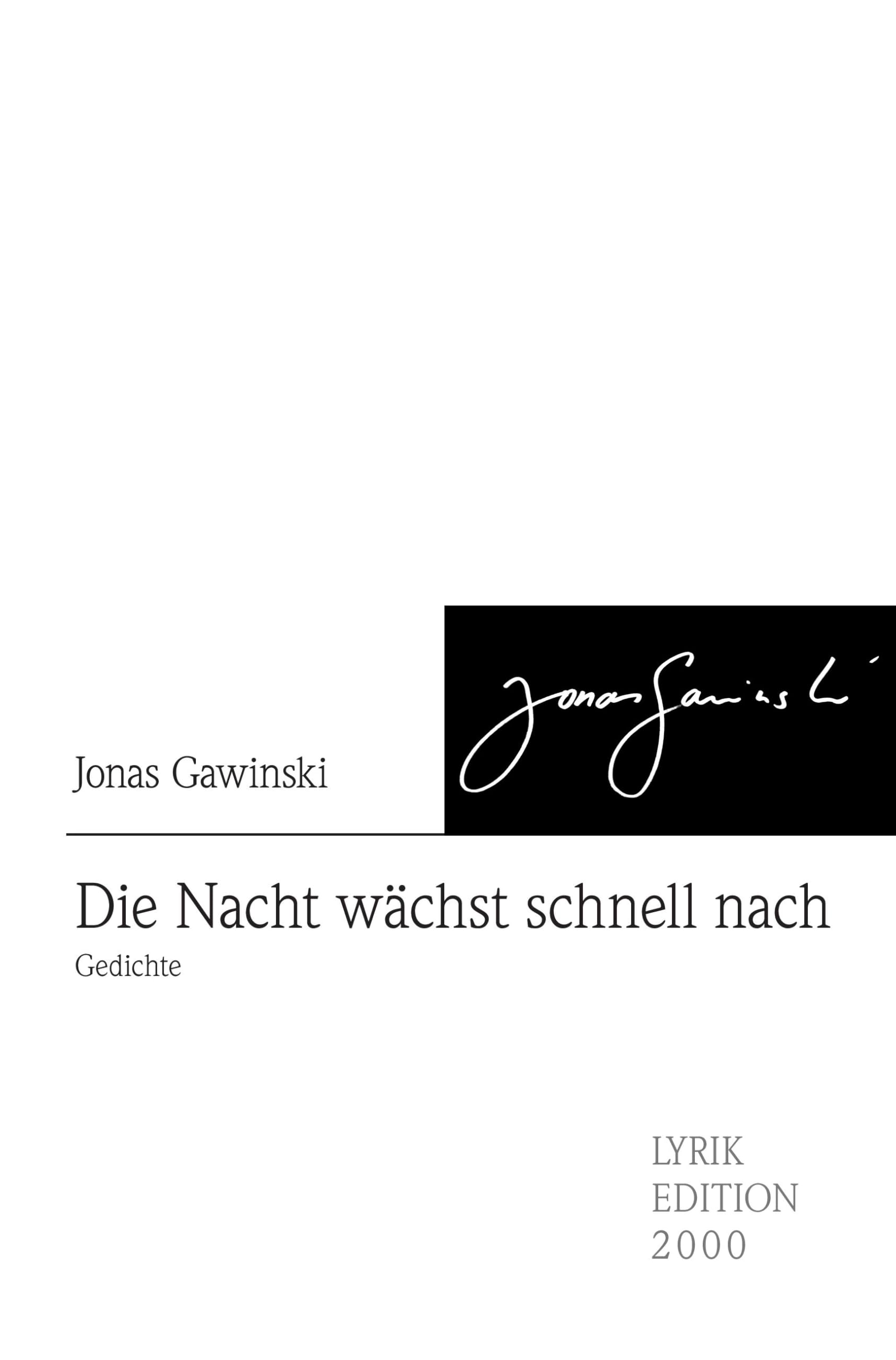 BROTHER Die Nacht wächst schnell nach: Gedichte Poetry