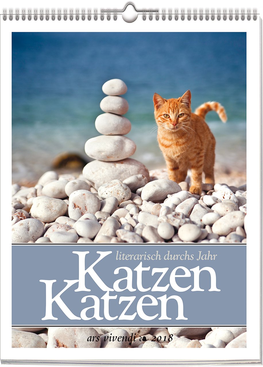 Katzen Katzen: literarisch durchs Jahr 2018. Literarischer Katzenkalender. Vierfarbiger Wochenwandkalender, Format 24 x 30 cm Leisure, Home & Garden