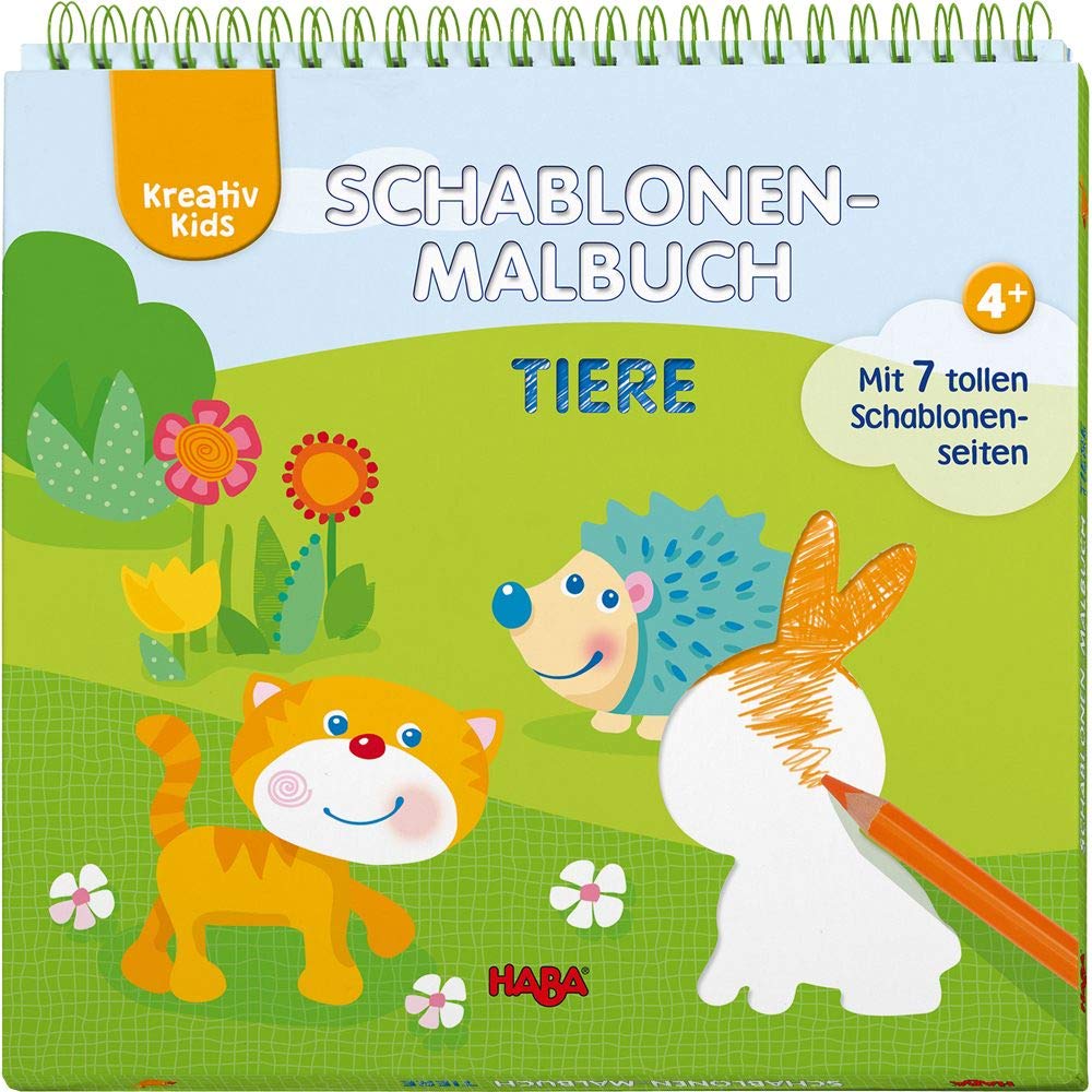 Kreativ Kids - Schablonen-Malbuch Tiere Non-fiction