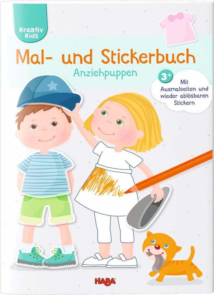 Mal- und Stickerbuch Anziehpuppen Tiptoi & Games