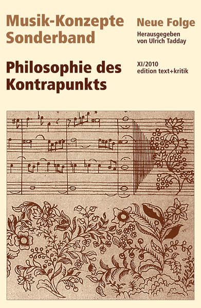 Philosophie des Kontrapunkts (Musik-Konzepte Sonderband) Sheet Music