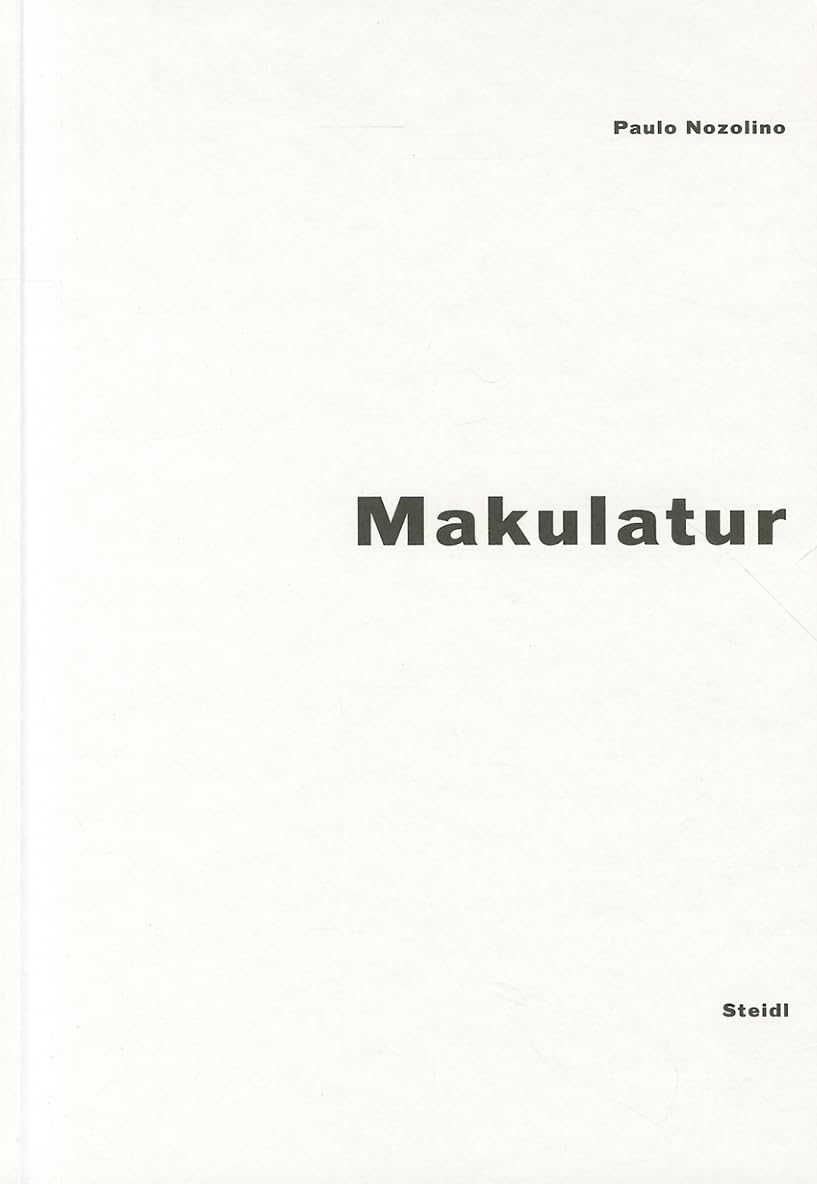 Paulo Nozolino Makulatur /anglais book