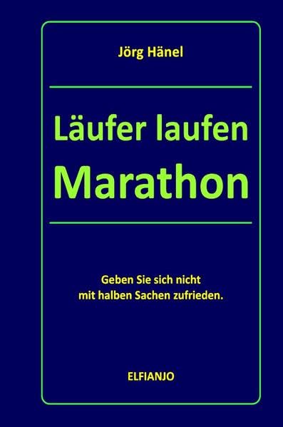 Läufer laufen Marathon: Geben Sie sich nicht mir halben Sachen zufrieden. Leisure & Fun