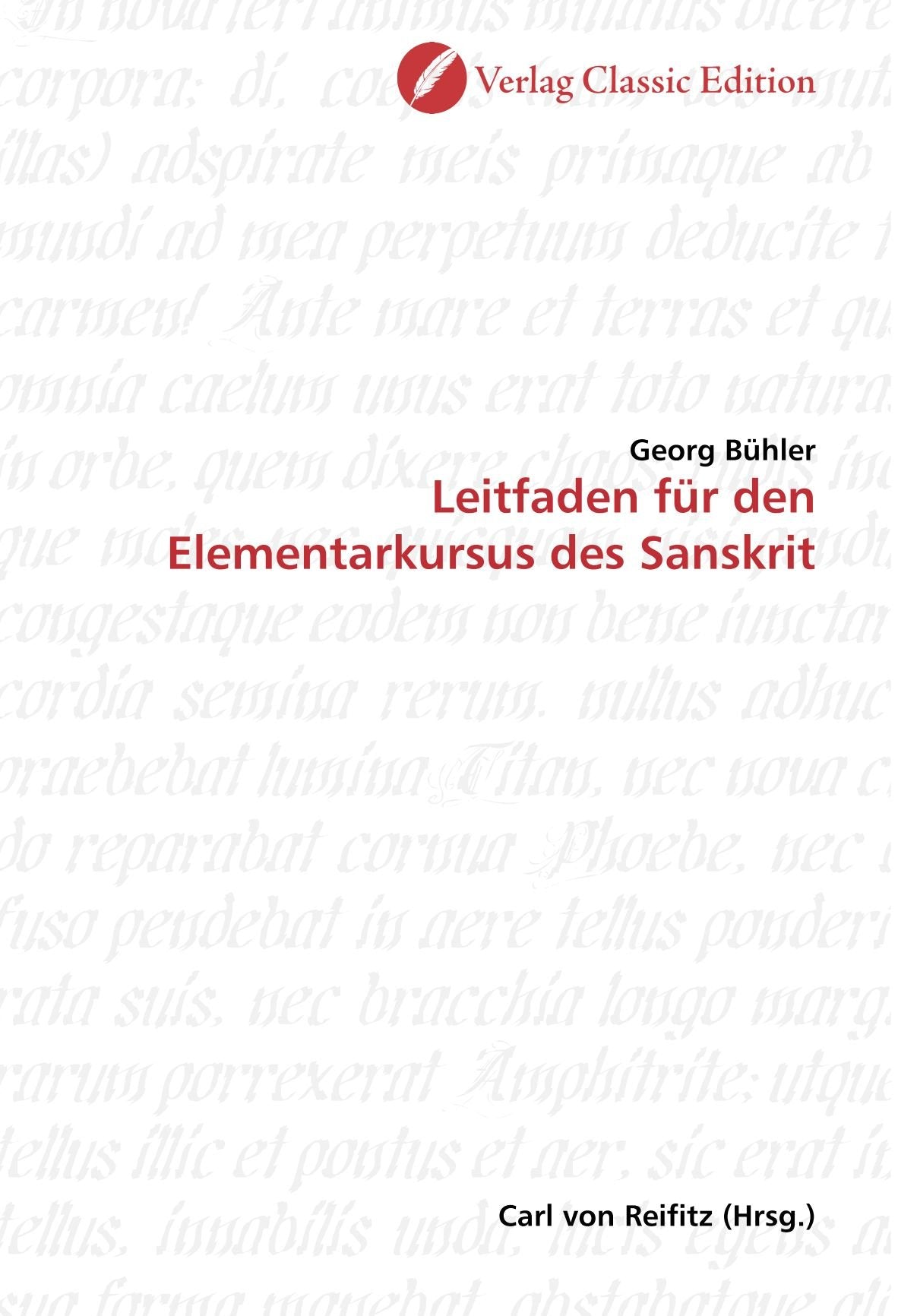 Leitfaden für den Elementarkursus des Sanskrit Religion & Esotericism