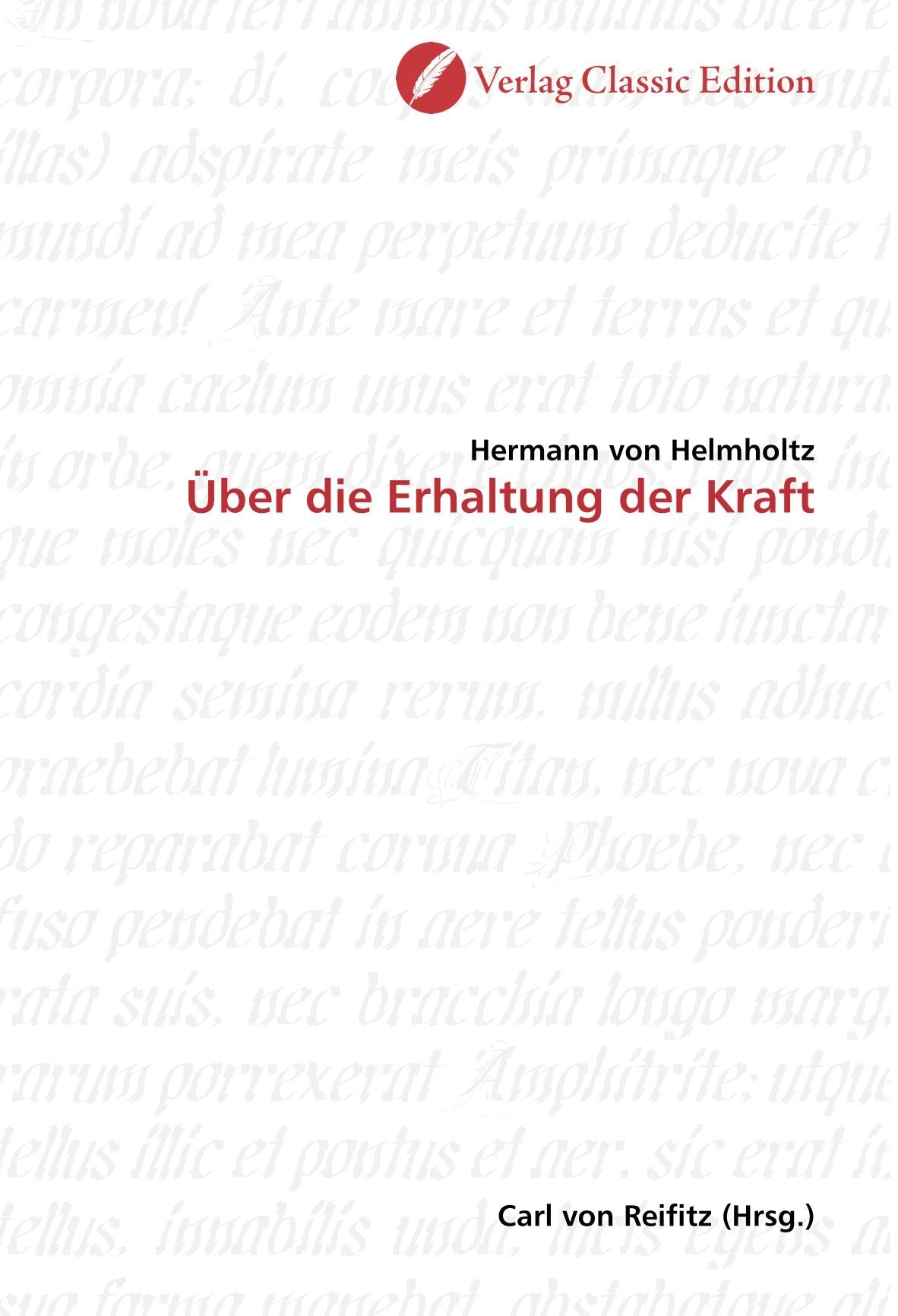 Über die Erhaltung der Kraft Natural Sciences