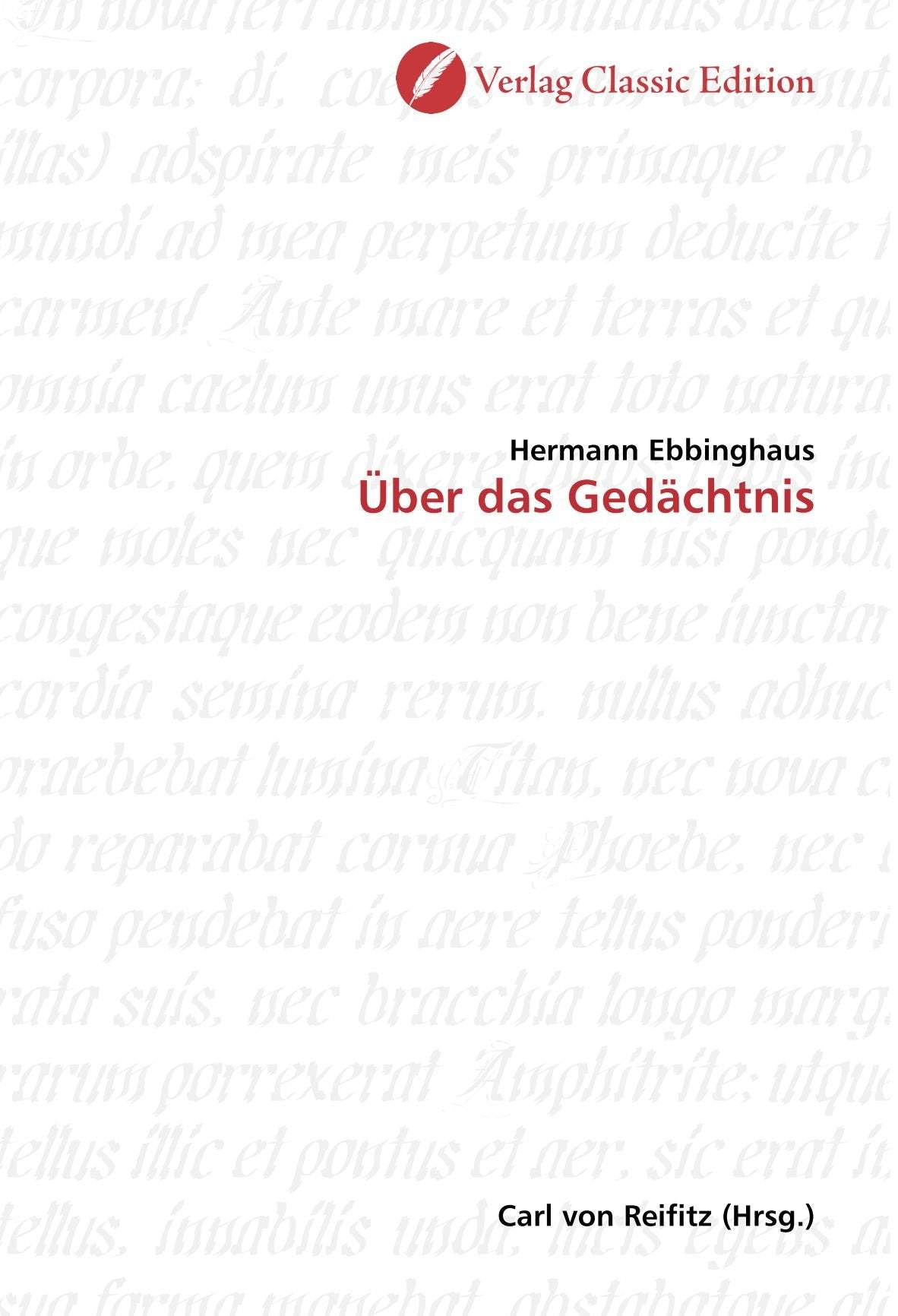 Product Image: Über das Gedächtnis