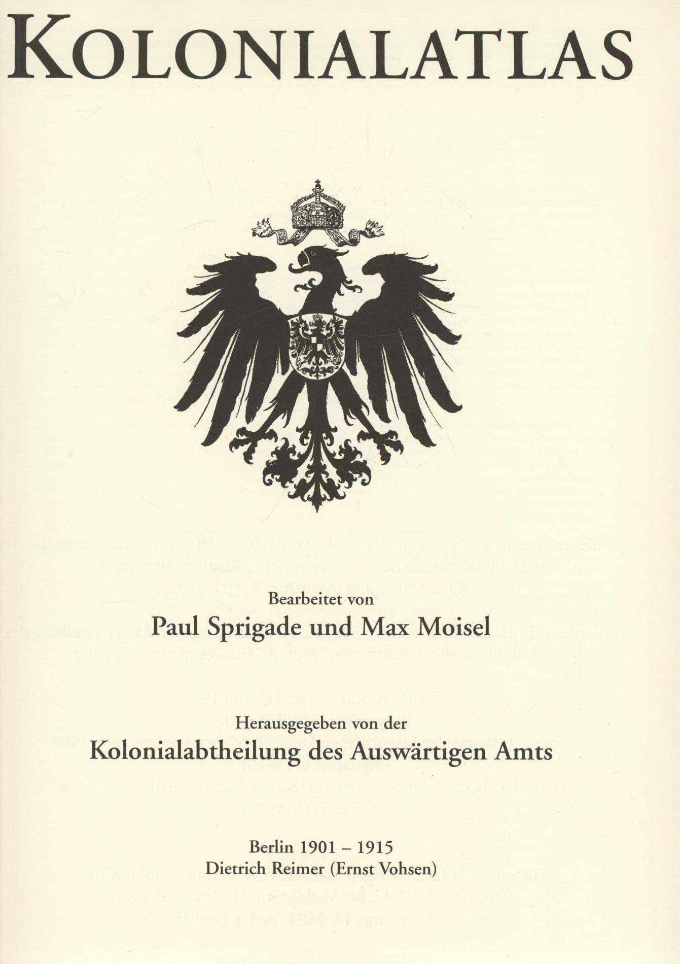 Großer Deutscher Kolonialatlas Politics & History