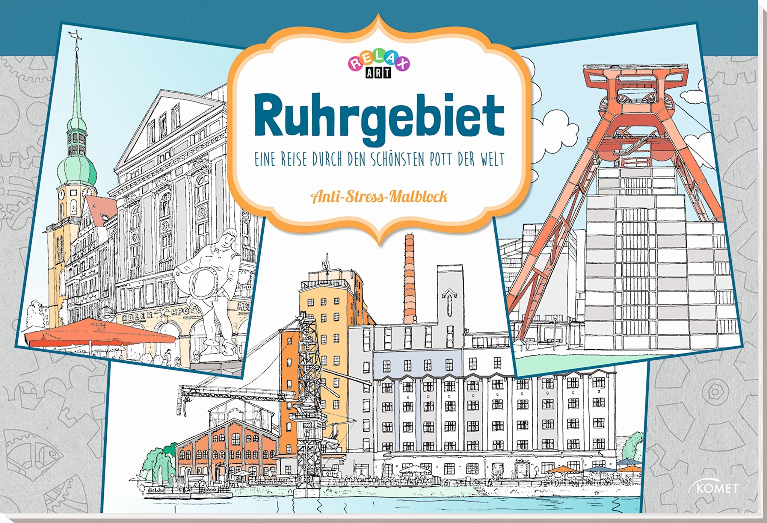 Ruhrgebiet - Eine Reise durch den schönsten Pott der Welt: Anti-Stress-Malblock Film, Art & Culture