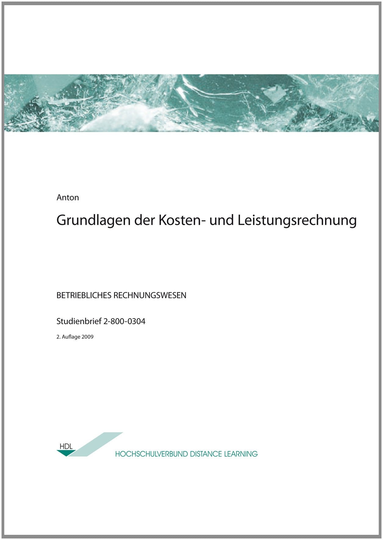 Grundlagen der Kosten- und Leistungsrechnung Law