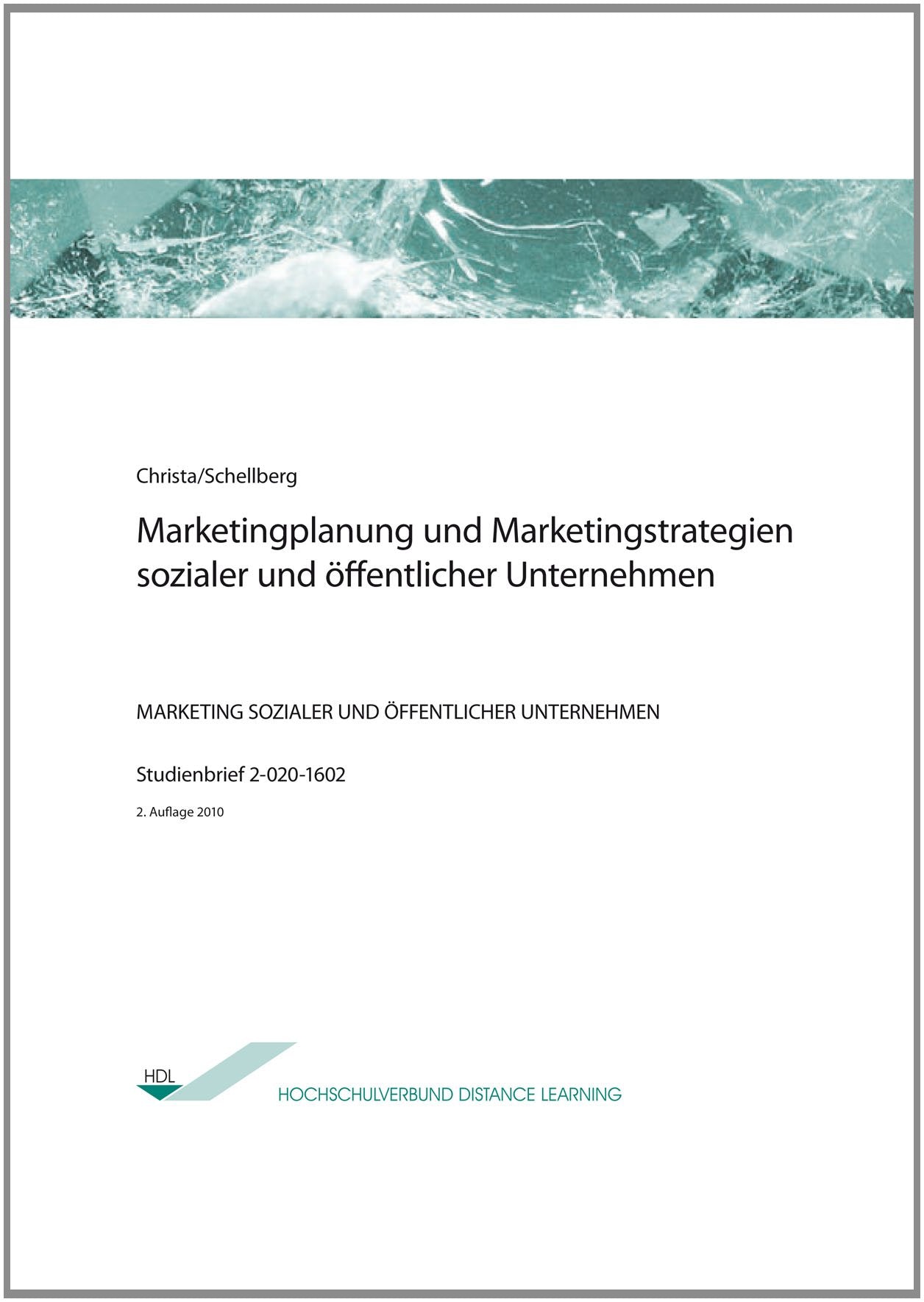 Marketingplanung und Marketingstrategien sozialer und öffentlicher Unternehmen Law