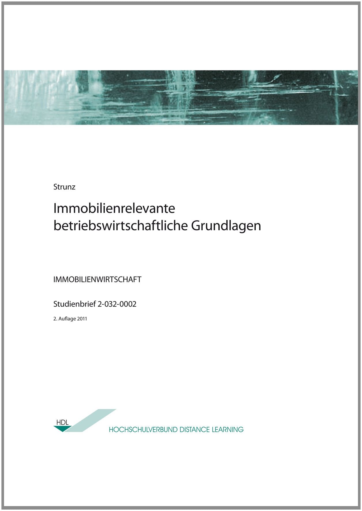 Immobilienrelevante betriebswirtschaftliche Grundlagen Law