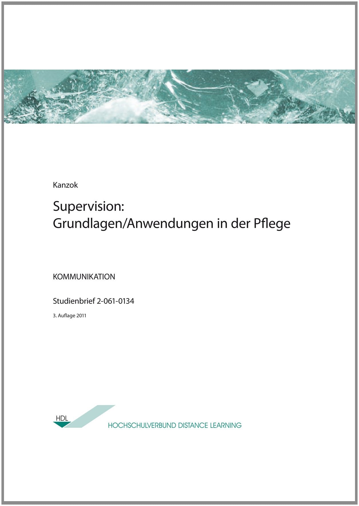 Supervision: Grundlagen/ Anwendungen in der Pflege Law