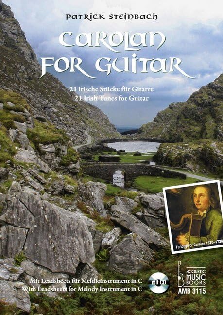 Carolan for Guitar.: 21 irische Stücke für Gitarre. Mit Leadsheets für Melodieinstrument in C. Mit CD Sheet Music