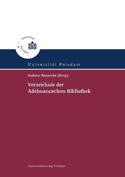 Verzeichnis der Adelmannschen Bibliothek: 3 book