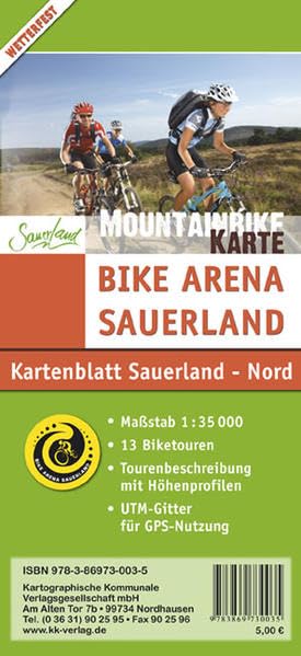 Mountainbikekarte Sauerland - Nord Leisure, Home & Garden