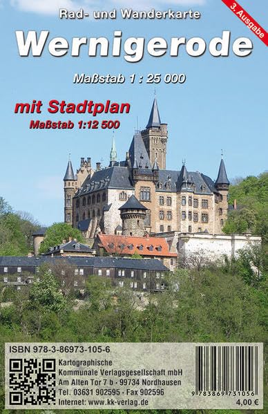 Wernigerode: Rad- und Wanderkarte mit Stadtplan Maßstab 1:12 500: Mit Stadtplan. Maßstab 1:25 000 Leisure, Home & Garden