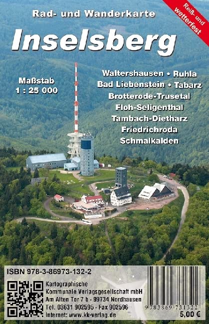 Inselsberg: Rad- und Wanderkarte (wetterfest) Leisure, Home & Garden