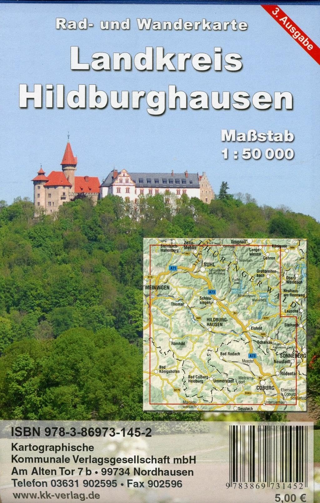 Landkreis Hildburghausen: Rad- und Wanderkarte Leisure, Home & Garden
