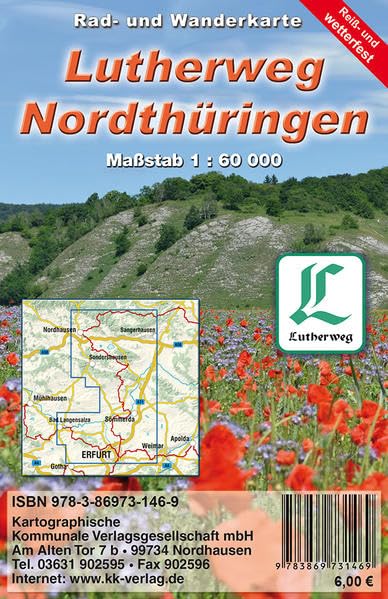Lutherweg - Nordthüringen: Rad- und Wanderkarte (Reiß- und wetterfest) Leisure, Home & Garden