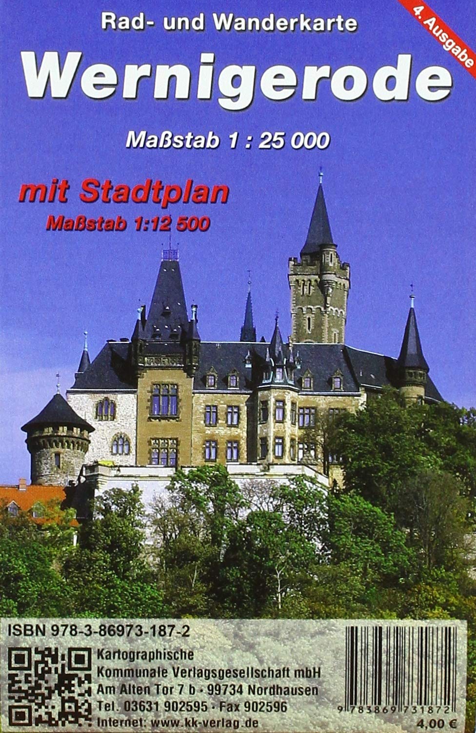 Wernigerode: Rad- und Wanderkarte mit Stadtplan Maßstab 1:12 500 Leisure, Home & Garden