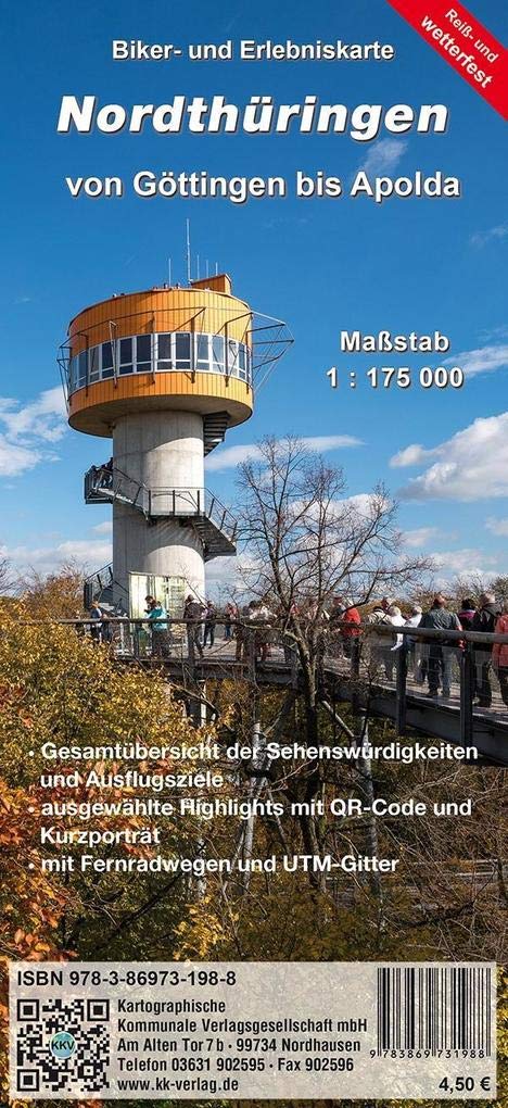 Nordthüringen: Biker- und Erlebniskarte Leisure, Home & Garden