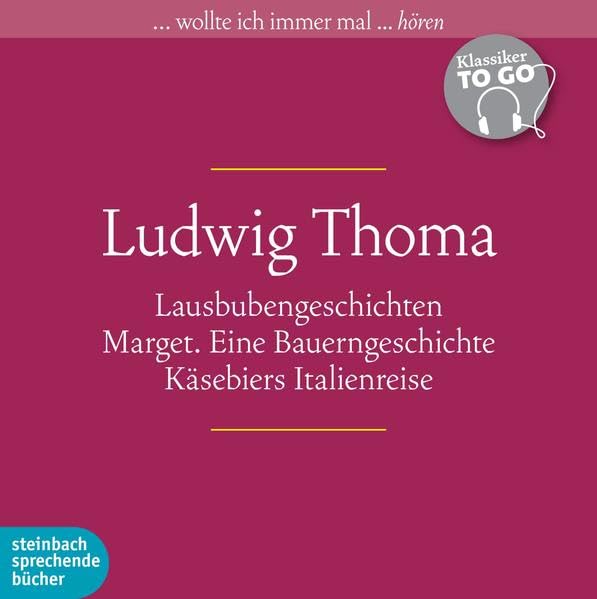 Ludwig Thoma Contemporary literature Books