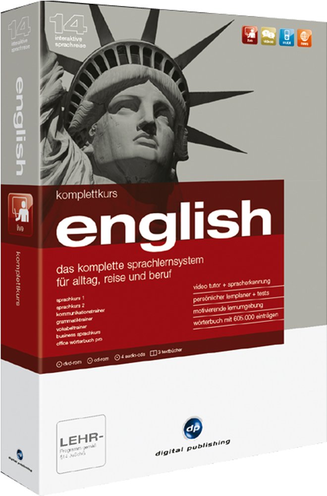 Interaktive Sprachreise Komplettkurs English Version 14 Foreign Languages ​​& Dictionaries
