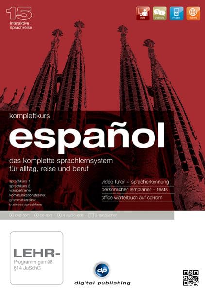 Komplettkurs Español: Das komplette Sprachlernsytem für Alltag, Reise und Beruf (Interaktive Sprachreise) Foreign Languages ​​& Dictionaries