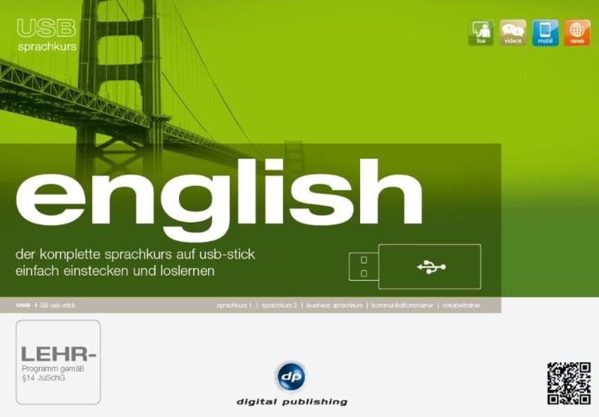 USB Sprachkurs English: Der komplette Englischkurs auf USB-Stick - Einfach einstecken und loslernen Foreign Languages ​​& Dictionaries