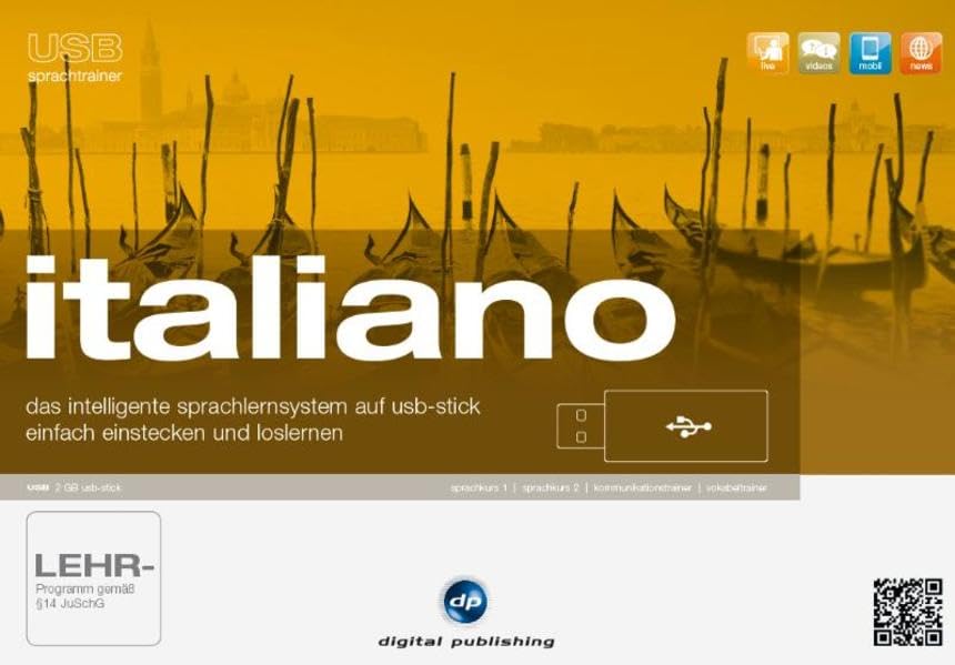 USB Sprachtrainer Italiano: Das intelligente Sprachlernsystem für Italienisch auf USB-Stick (USB Sprachkurs) Foreign Languages ​​& Dictionaries