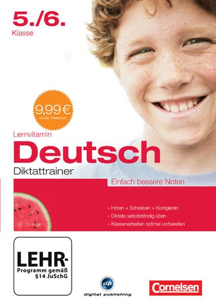 Lernvitamin - Deutsch Diktattrainer 5./ 6. Klasse - Einfach bessere Noten Learning