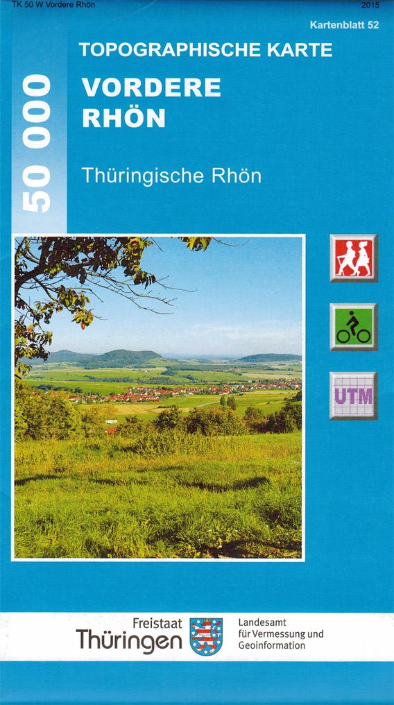 Vordere Rhön - Thüringische Rhön: Wander- und Radwanderkarte 1:50 000 (Topographische Karten Thüringen - Freizeit- und Wanderkarten 1:50 000) Leisure, Home & Garden