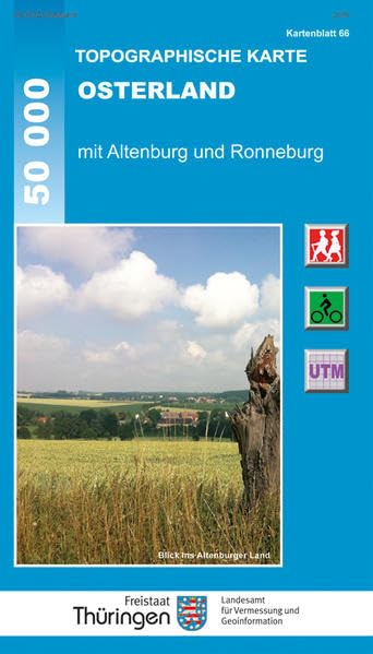 OSTERLAND mit Altenburg und Ronneburg: Wander- und Radwanderkarte 1:50 000 (Topographische Karten Thüringen - Freizeit- und Wanderkarten 1:50 000) Leisure, Home & Garden