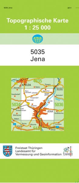 Jena: 5035 (Topographische Karten 1:25 000 (TK 25) Thüringen (amtlich)) Leisure, Home & Garden