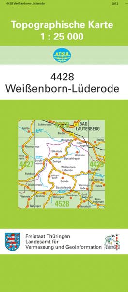 Weissenborn-Lüderode: 4428 (Topographische Karten 1:25 000 (TK 25) Thüringen (amtlich)) Leisure, Home & Garden