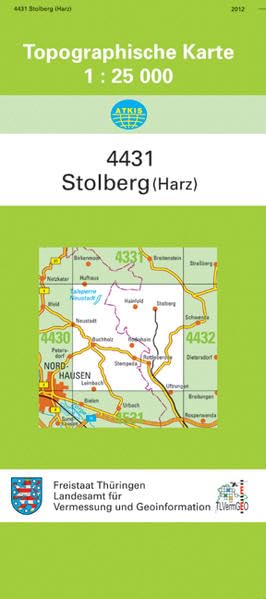 Stolberg (Harz): 4431 (Topographische Karten 1:25 000 (TK 25) Thüringen (amtlich)) Leisure, Home & Garden