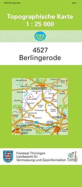 Berlingerode: 4527 (Topographische Karten 1:25 000 (TK 25) Thüringen (amtlich)) Leisure, Home & Garden