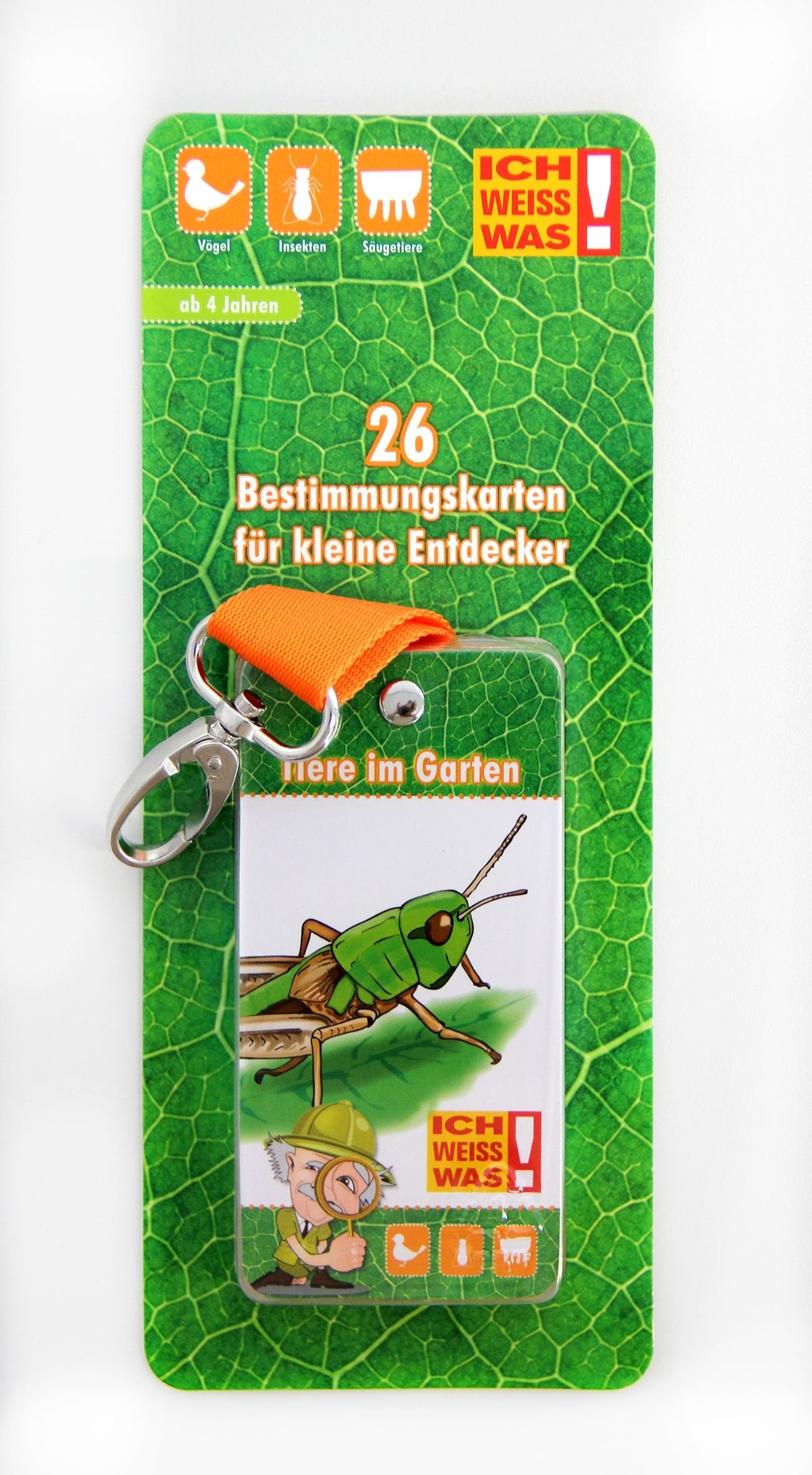 Albert E. - Bestimmungsblock mit Karabinerhaken | Tiere im Garten Leisure & Fun