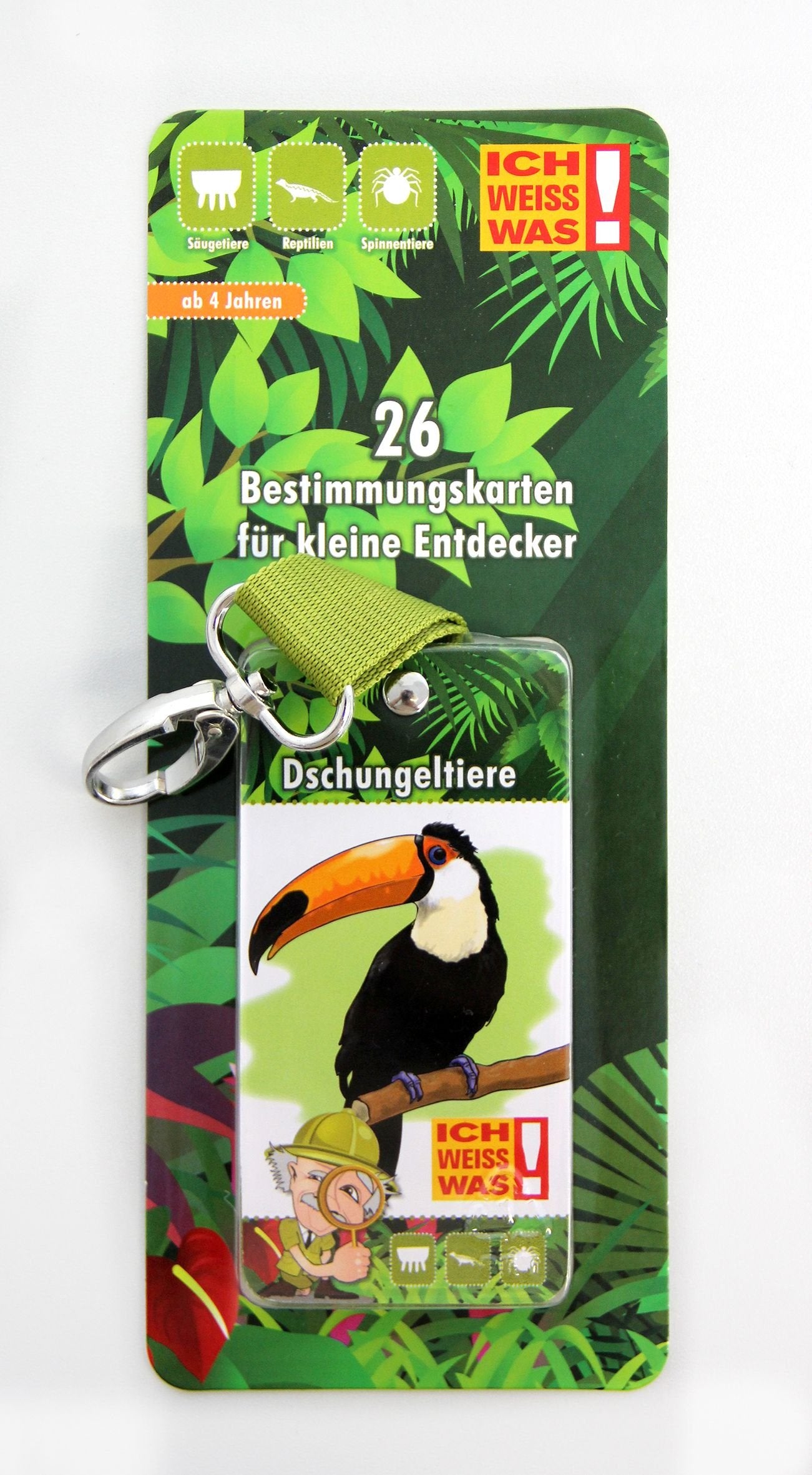 Albert E. - Bestimmungsblock mit Karabinerhaken | Dschungeltiere Leisure & Fun