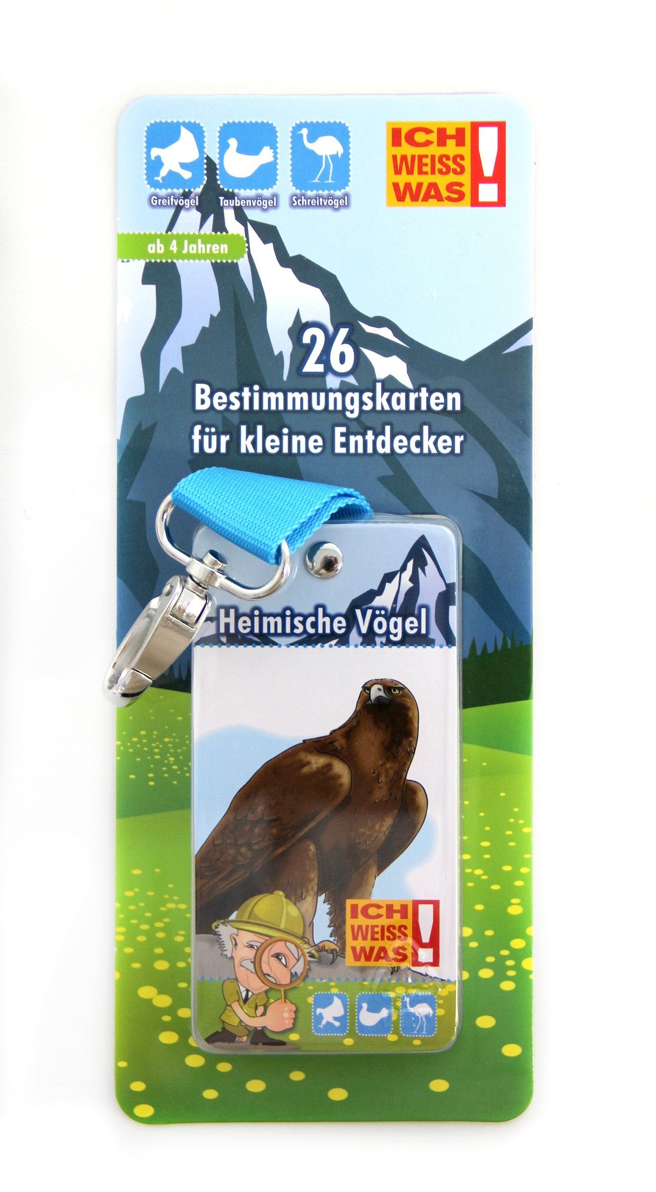 Albert E. - Bestimmungsblock mit Karabinerhaken | Heimische Vögel Leisure & Fun