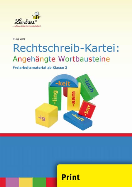 Rechtschreib-Kartei: Angehängte Wortbausteine Study Guides
