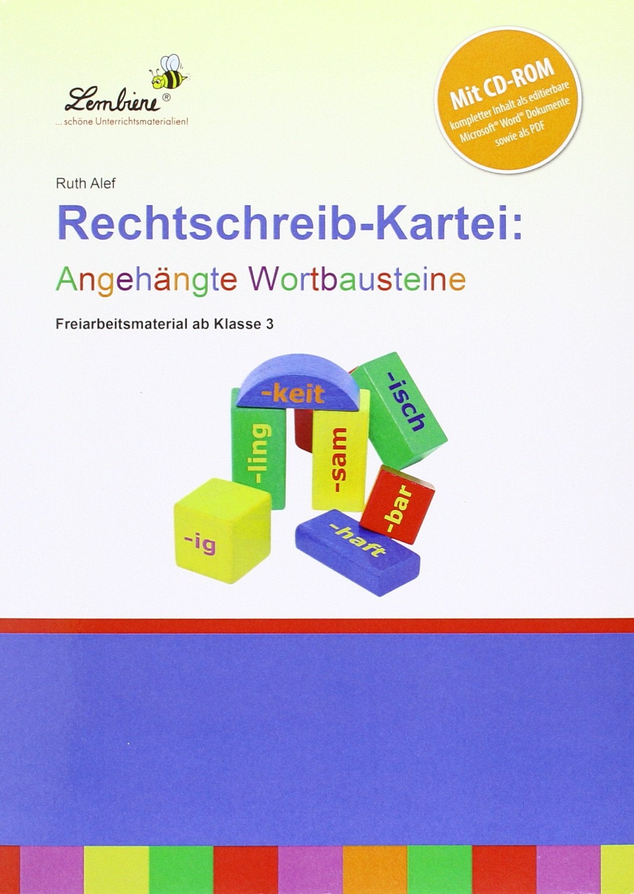 Rechtschreib-Kartei: Angehängte Wortbausteine: (3. und 4. Klasse) Study Guides