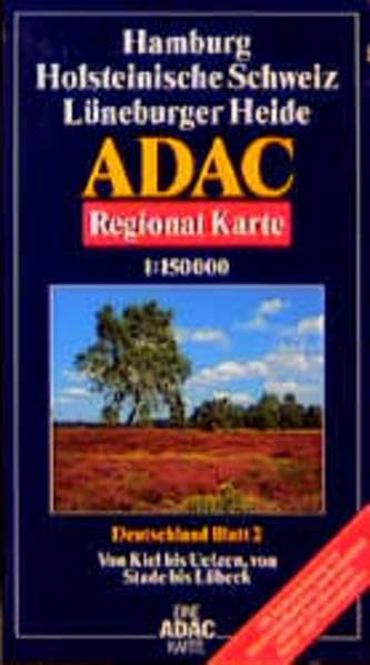 ADAC Karte, Hamburg, Holsteinische Schweiz, Lüneburger Heide Maps & Plans