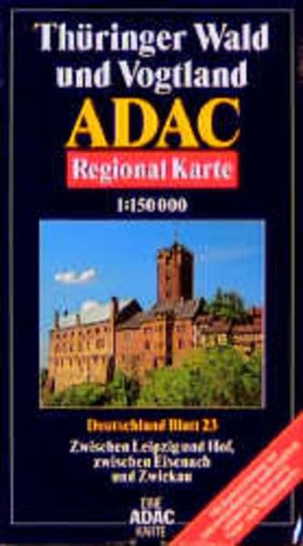 ADAC Karte, Thüringer Wald und Vogtland Geology & Geography