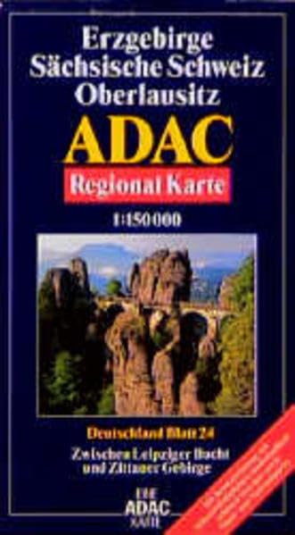 ADAC Karte, Erzgebirge, Sächsische Schweiz, Oberlausitz Maps & Plans