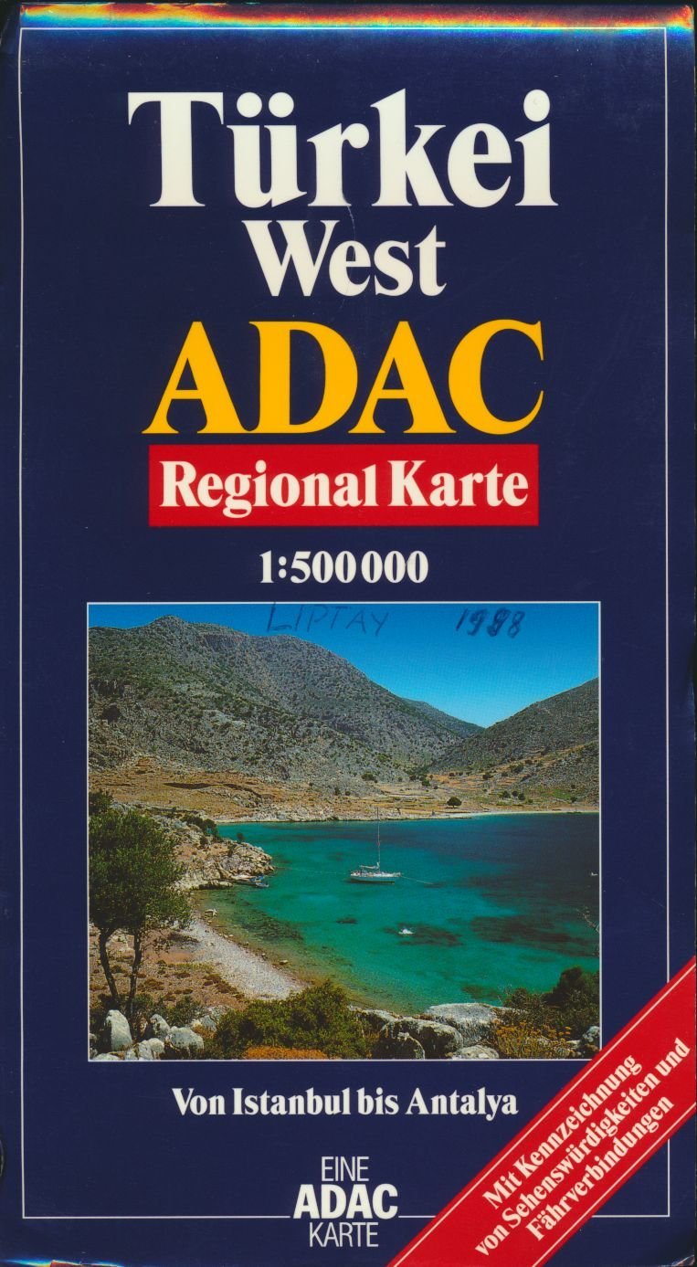 ADAC Karte, Türkei West Maps & Plans