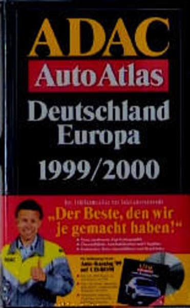 ADAC Autoatlas 99/2000: Deutschland /Europa Maps & Plans